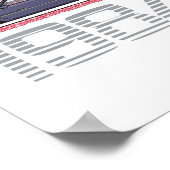 Chevrolet Monte Carlo Blue 1984  Poster (Hoek)