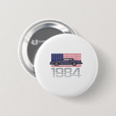 Chevrolet Monte Carlo Blue 1984  Ronde Button 5,7 Cm (Voorkant /achterkant)