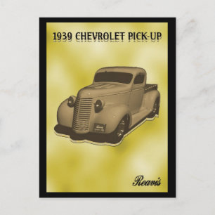 CHEVROLET PICKUP 1939 BRIEFKAART