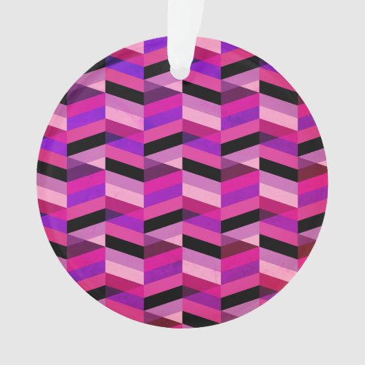 Chevron Abstrait/Herringbone | Purples et violets (devant)