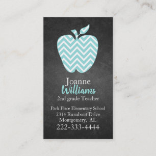 Chevron Apple sur le carte de visite de