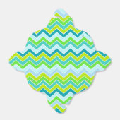 Chevron aqua blauwgroen groen voorbeeldcadeau bedankdoosjes (Uitgevouwen)