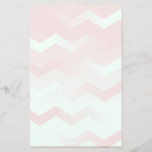Chevron Aqua & Maroon Stationery for Handwriting (Achterkant)