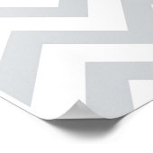 Chevron Baby Giraffe Nursery Wall Art Poster (Hoek)