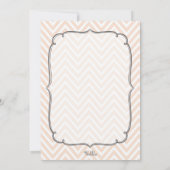 Chevron Baby Photos Merci Cartes de notes (Dos)