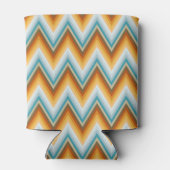 Chevron Background Pattern Blikjeskoeler (Achterkant)