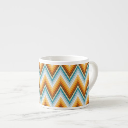 Chevron Background Pattern Espresso Kop (Voorkant rechts)