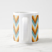 Chevron Background Pattern Extra Grote Beker (Achterkant)
