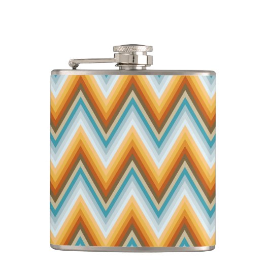 Chevron Background Pattern Heupfles (Voorkant)