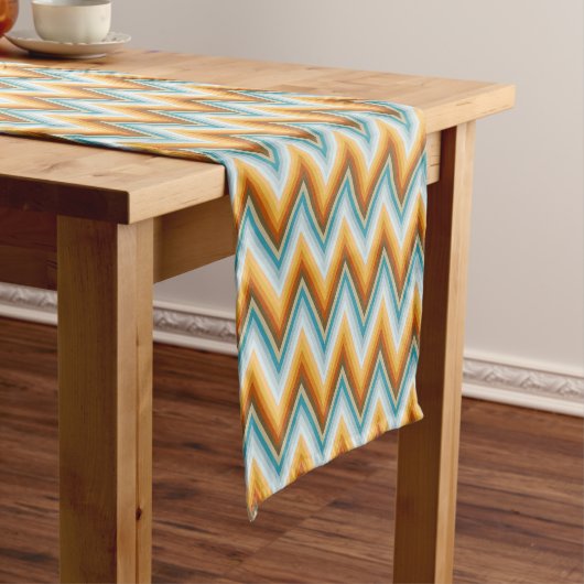 Chevron Background Pattern Korte Tafelloper (Voorbeeld)