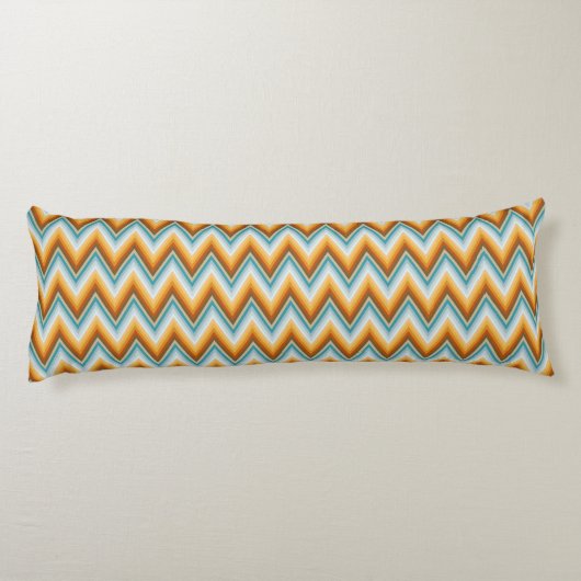 Chevron Background Pattern Lichaamskussen (Achterkant)