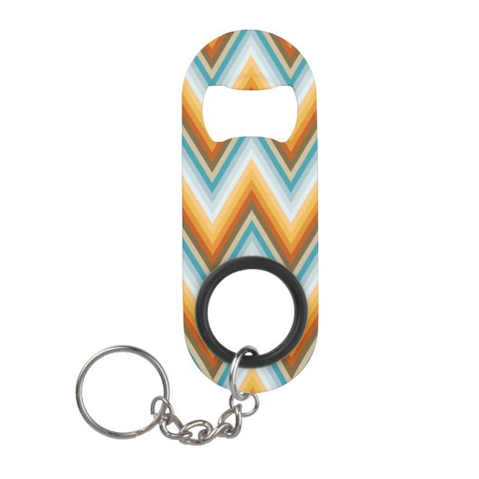 Chevron Background Pattern Sleutelhanger Flessenopener (Voorkant)