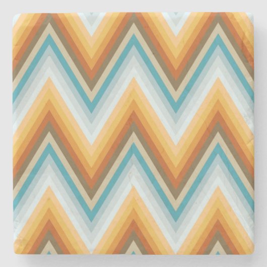 Chevron Background Pattern Stenen Onderzetter (Voorkant)