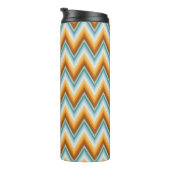 Chevron Background Pattern Thermosbeker (Geroteerd rechts)