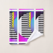 Chevron Bandes Triangles (Gant de toilette)