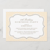 Chevron barre des invitations de fête (Devant / Derrière)