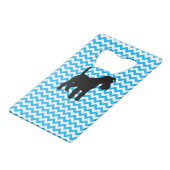 Chevron Bébé Bleu Avec Schnauzer (Devant Angle)