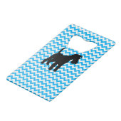 Chevron Bébé Bleu Avec Schnauzer (Dos Angle)