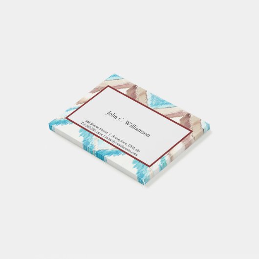 Chevron, bevroren, na het gebruik post-it® notes (Schuin)