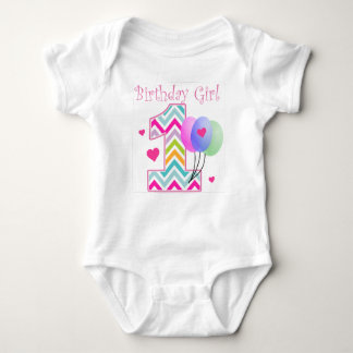 Chevron Birthday Baby 1st Birthday Romper