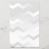 Chevron Black en White Stationery for Handwriting (Achterkant)