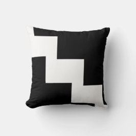 Chevron Black en White Toss Pillow Kussen