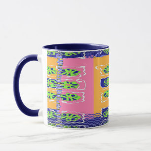 Chevron Blauw Groen Mok