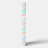 Chevron Blauwgroen en Terracotta Case-Mate iPhone Case (Achterkant / Rechts)