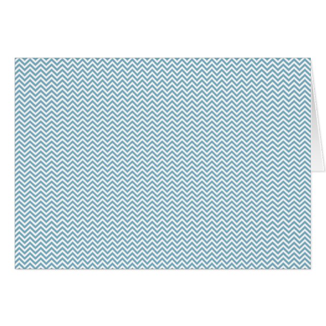 Chevron bleu avec Monogramme (Devant horizontal)
