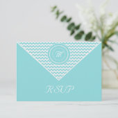 Chevron bleu et blanc RSVP (Debout devant)