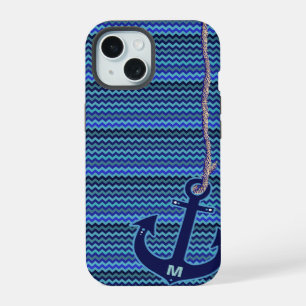 chevron bleu marine ancre