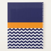 Chevron bleu orange (Dos)