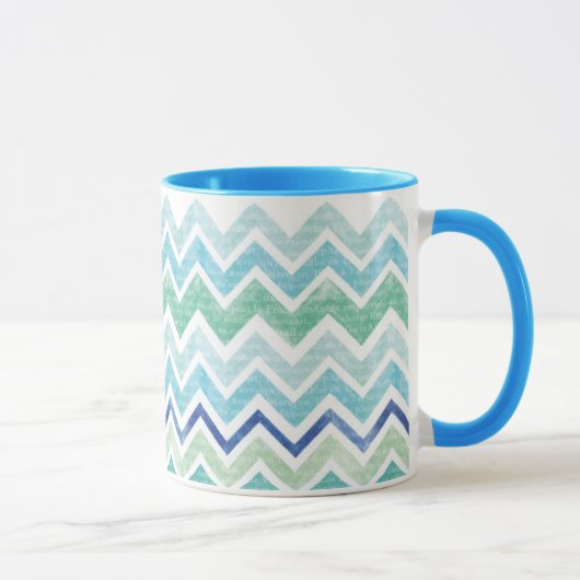 Chevron Blue Mok (Rechts)