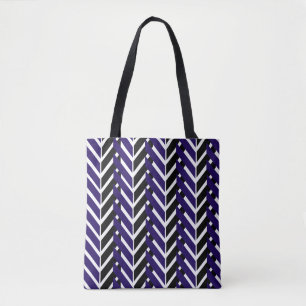 Chevron Blue White Pattern Draagtas