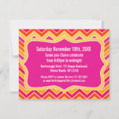 Chevron brillant photo 50e anniversaire invitation (Dos)