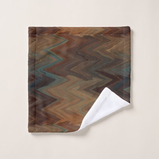 Chevron Brown sud-ouest (Gant de toilette)