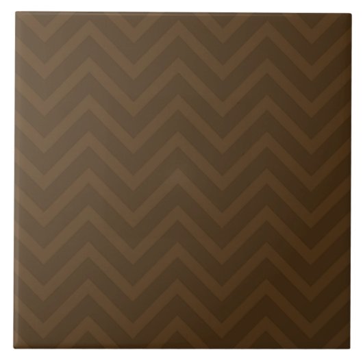 Chevron Brown Tegeltje (Voorkant)