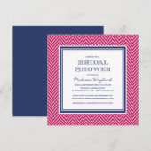 CHEVRON CHIC| INVITATION À LA DOUCHE BRIDALE (Devant / Derrière)