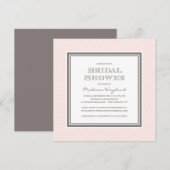 CHEVRON CHIC| INVITATION À LA DOUCHE BRIDALE (Devant / Derrière)
