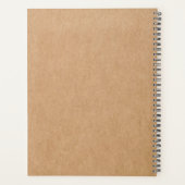 Chevron Chic Monogrammed Docenten Planner (Achterkant)