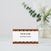 Chevron Chien Walker Groomer Carte de visite (Debout devant)