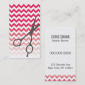 Chevron cisaille le carte de visite de (Devant / Derrière)
