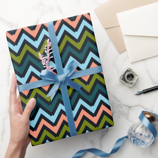 Chevron Colors Cadeaupapier (Geschenken)