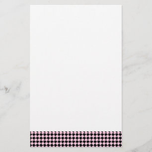 Chevron controleert roze en zwart briefpapier