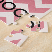 Chevron Cow Puzzle Legpuzzel (Zijkant)