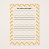 Chevron Customer Commentaar Kaart (Achterkant)