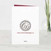 Chevron Customizable Photo de la carte de Christma (Dos)