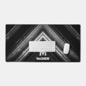 Chevron de galaxie noire en métal brillant (Clavier et souris)