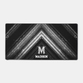 Chevron de galaxie noire en métal brillant (Recto)