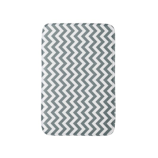 Chevron Dull Silver Badmat (Voorkant Verticaal)